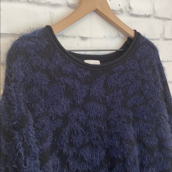 NWT 14Th & Union fuzzy jacquard knit sweater - Picture 5 of 6